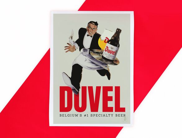 DUVEL Webshop Poster Ober USA 1e33